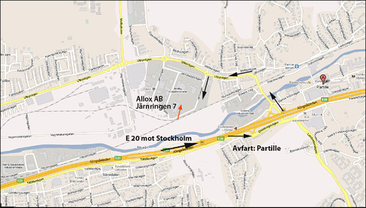 Karta till Allox AB